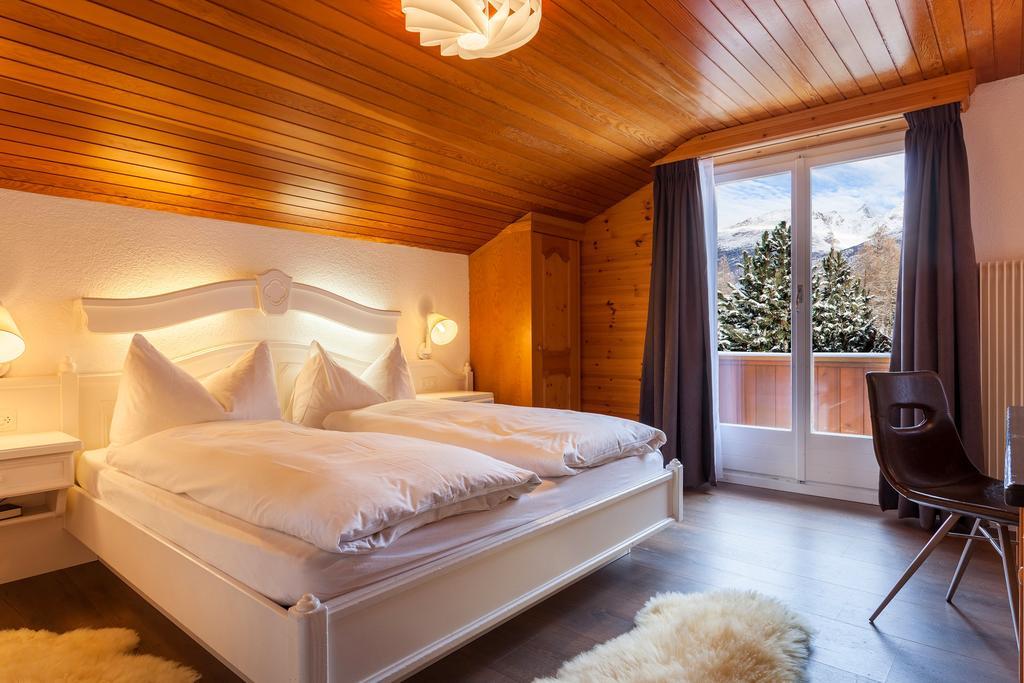 Hotel The Larix Ski-In Ski-Out Saas-Fee Bagian luar foto