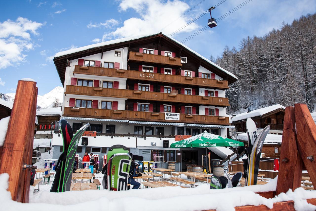 Hotel The Larix Ski-In Ski-Out Saas-Fee Bagian luar foto